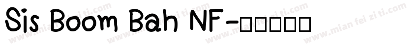 Sis Boom Bah NF字体转换